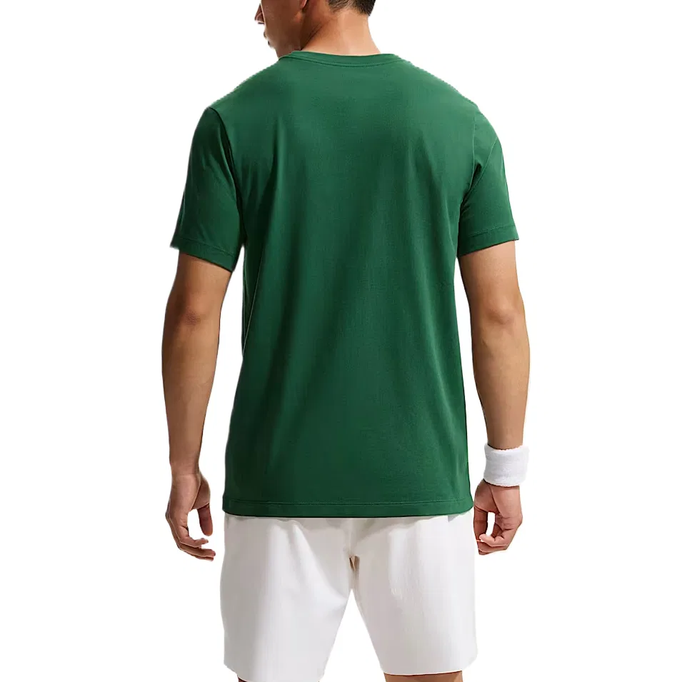 Теннисная майка Dri Fit мужская Canyon Green с круглым вырезом, умеренная Nike — фото 3