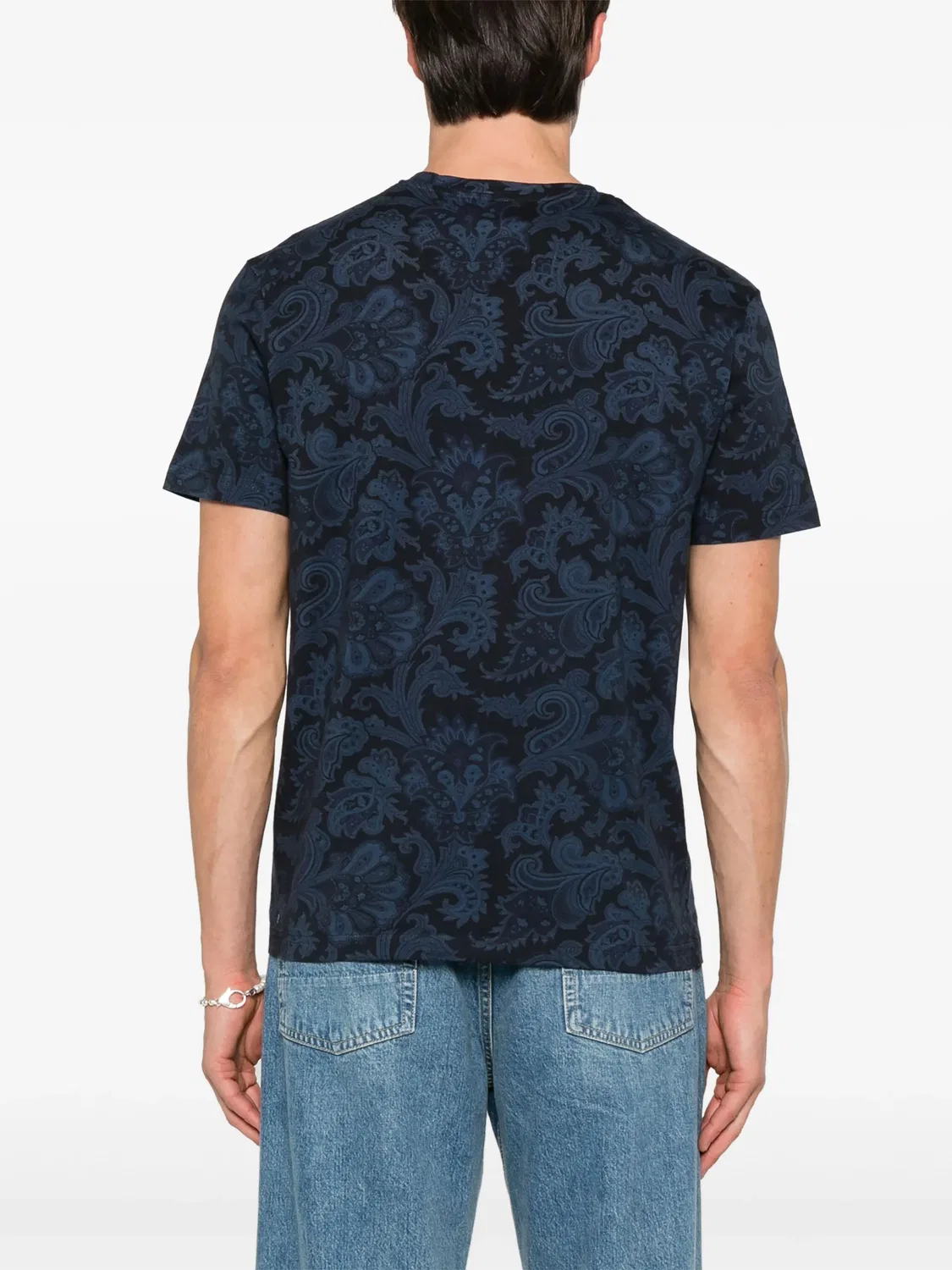 Футболка с принтом paisley ETRO, черный — фото 3