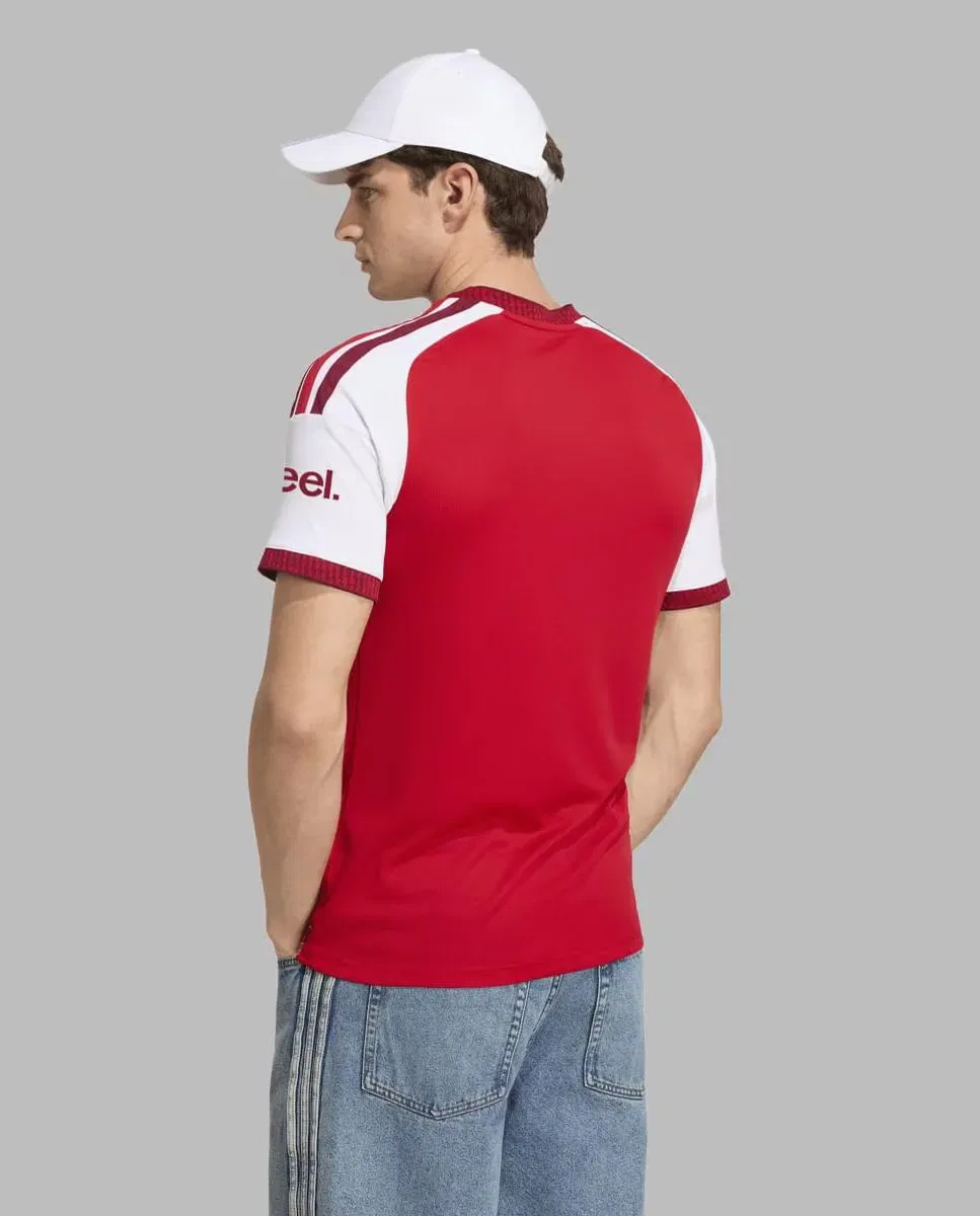 Мужская футболка с длинным рукавом adidas, Rojo / Blanco — фото 2