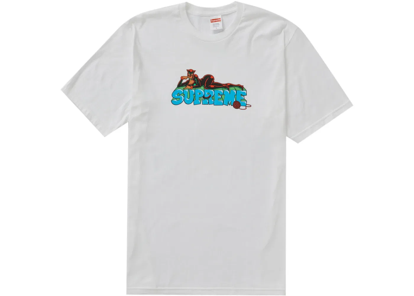 Мужская классическая футболка с принтом Supreme Tee, White