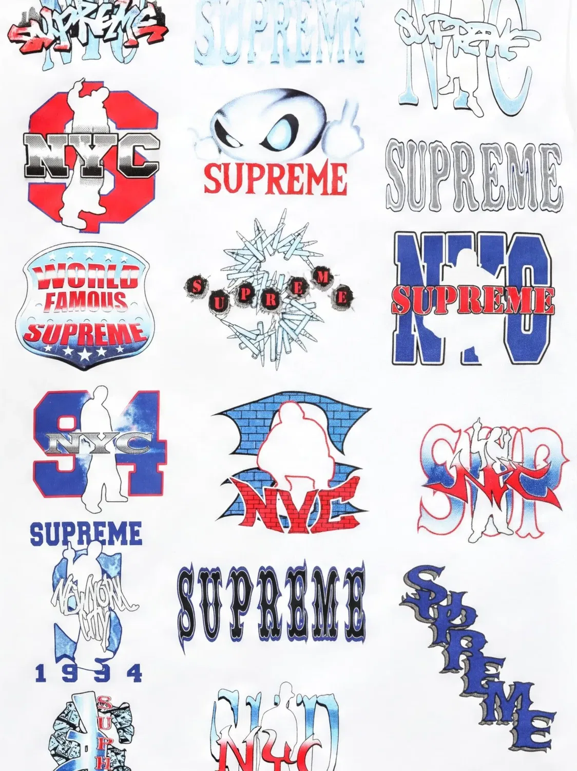 Футболка с графичным принтом Supreme, белый — фото 2