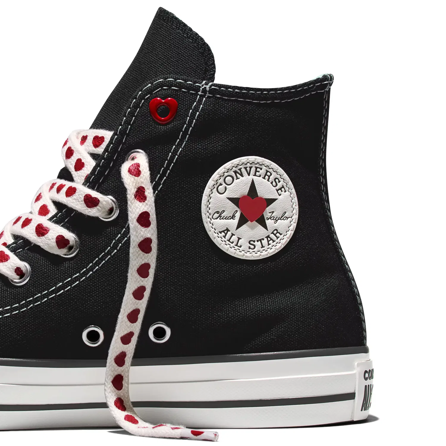 Детские кеды для мальчиков модель Chuck Taylor All Star Valentines Day Converse, Черный — фото 2