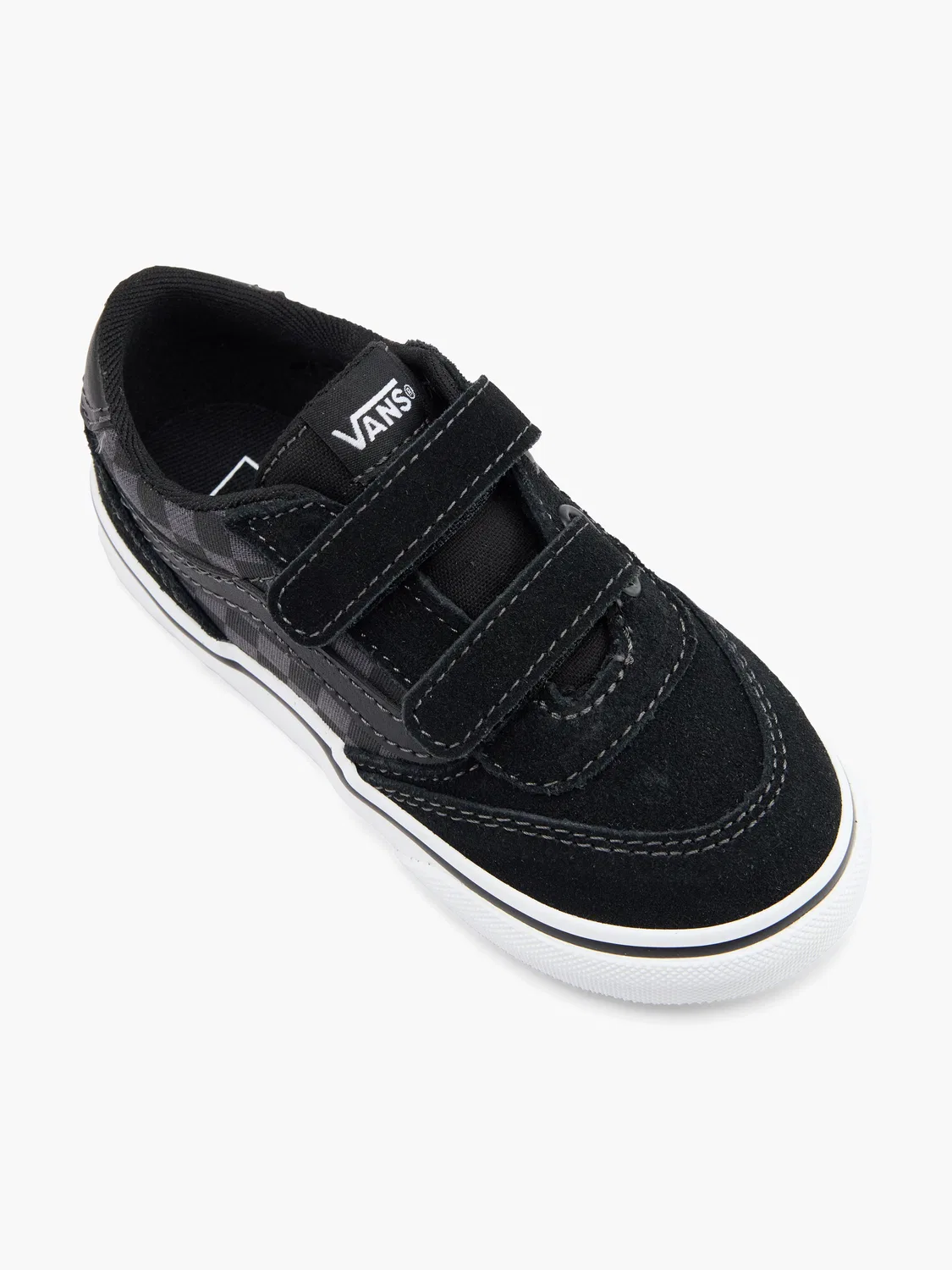 Кроссовки для мальчиков с клетчатым узором Brooklyn LS Vans, черный — фото 2