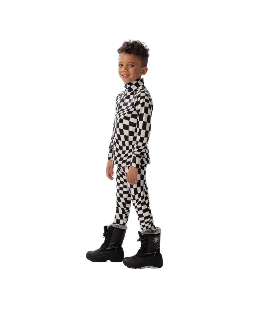 Комплект термобелья Deux par Deux, White Checkered Print — фото 3