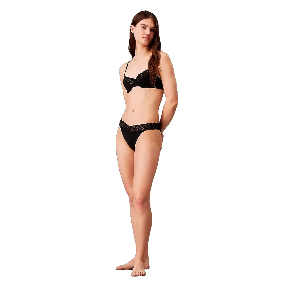 Женский бюстгальтер-балконет с мягкой чашкой CK Attraction Calvin klein, Black — фото 4
