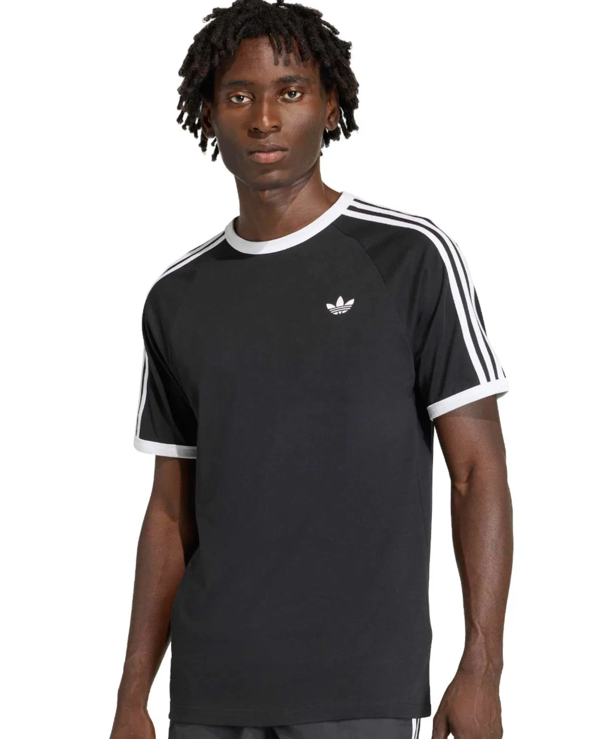 Мужская футболка с длинным рукавом3 Stripes Tee Adidas, Black