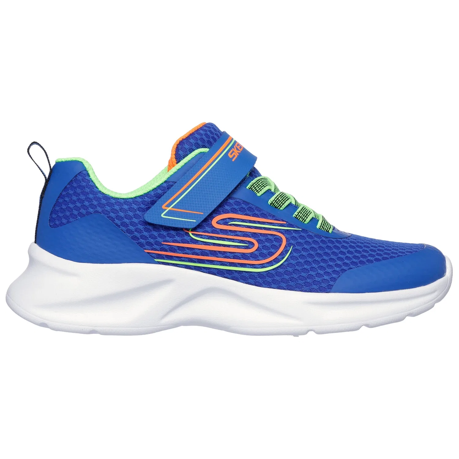 Детские текстильные кроссовки-слипоны Skechers, Blue — фото 2