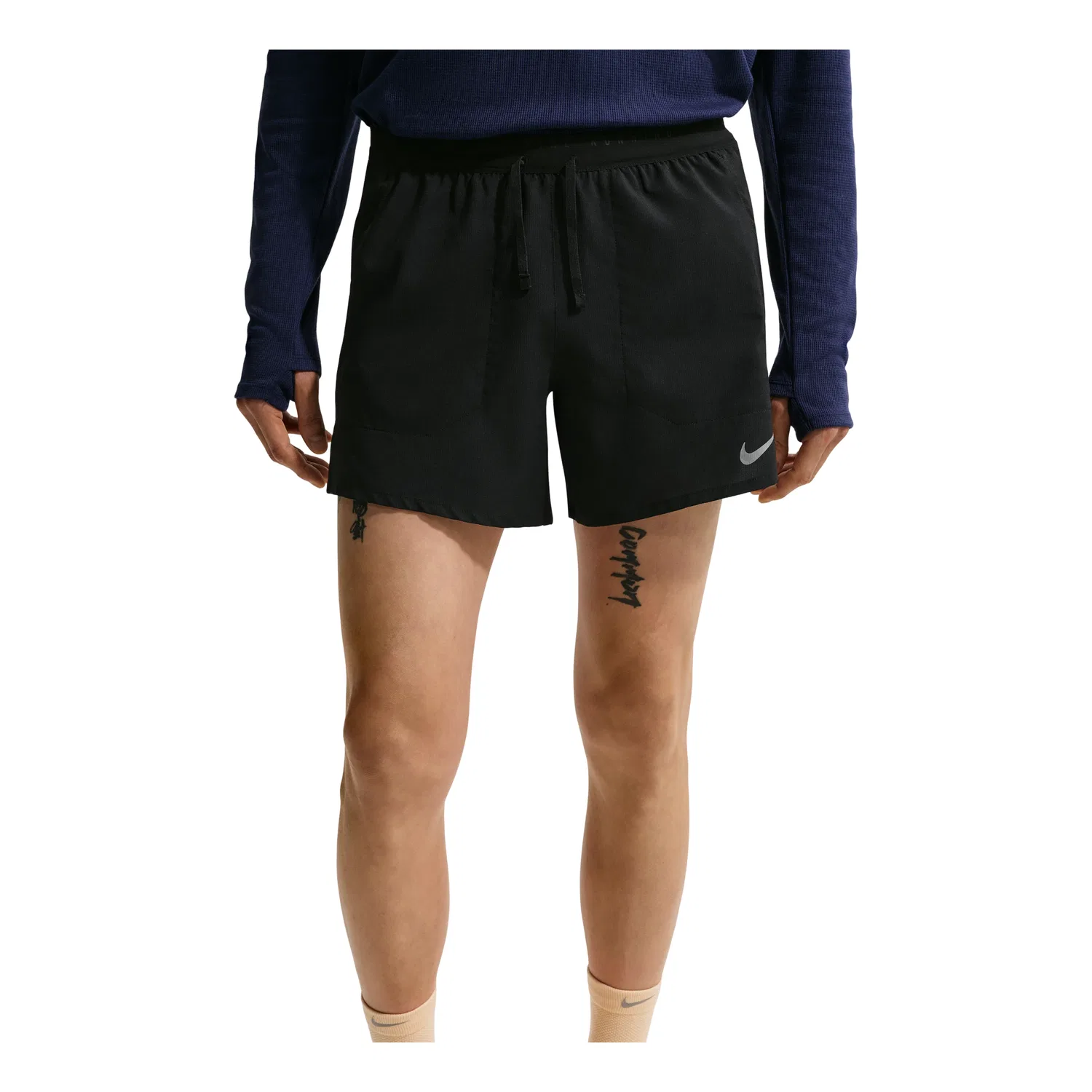 Мужские беговые шорты Nike Stride Dri-FIT, черный