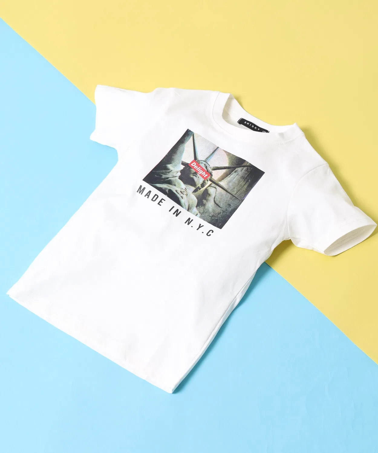 Детская футболка с фотопринтом, полуторный рукав, модель Graphic Half Sleeve FUNALIVE, White