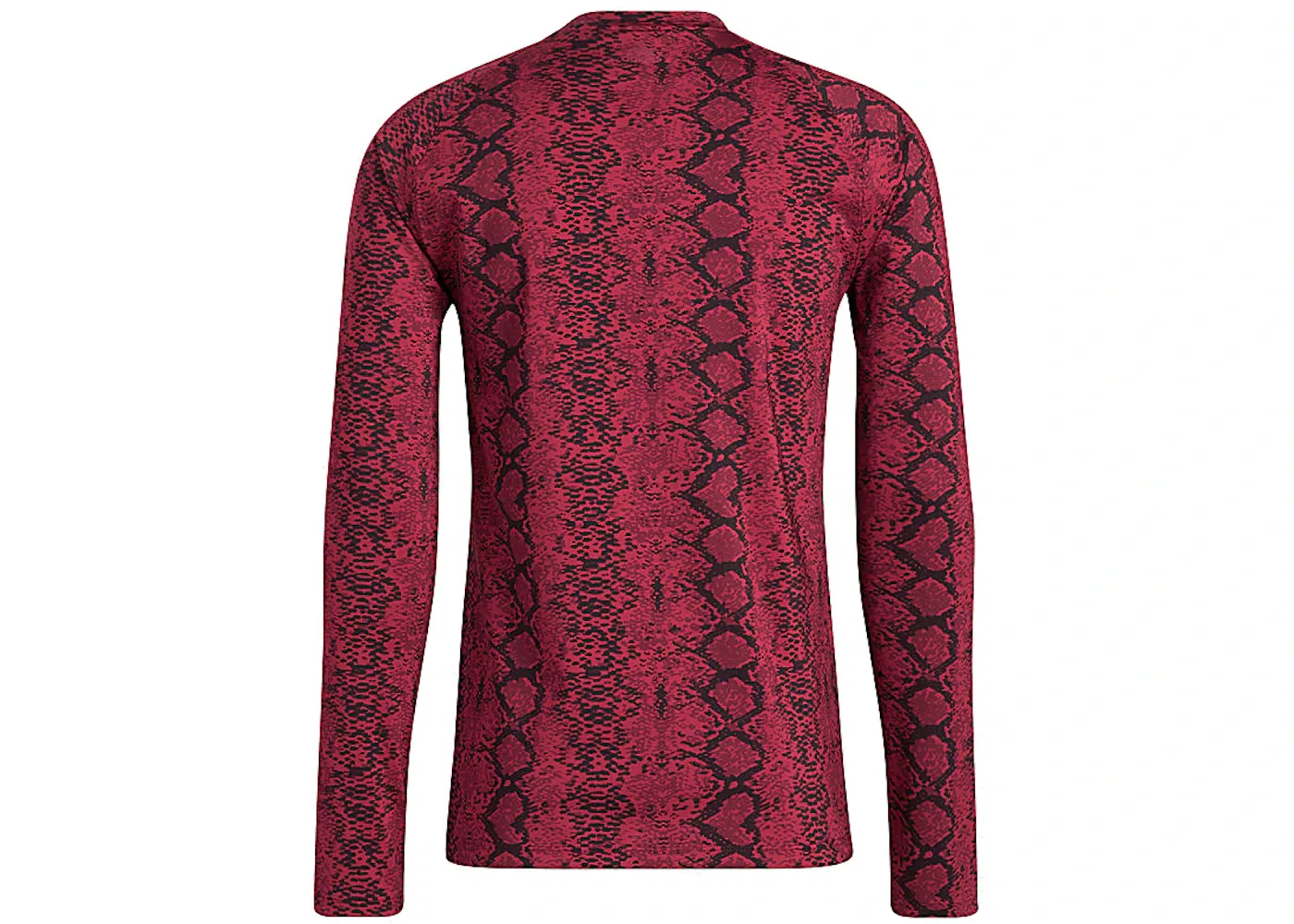 Мужская футболка с принтом Adidas Ivy Park Baselayer Top, Cherry Wood/Black — фото 2