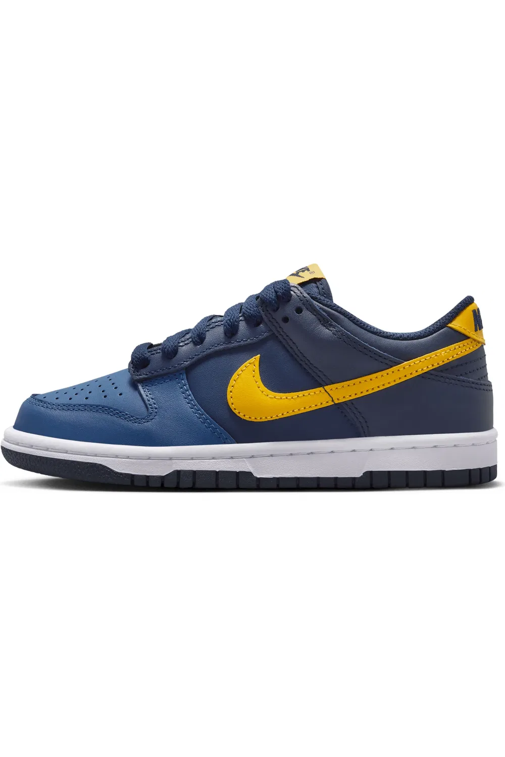 Кроссовки детские баскетбольные Dunk Low Nike, Midnight Navy/Obsidian — фото 2