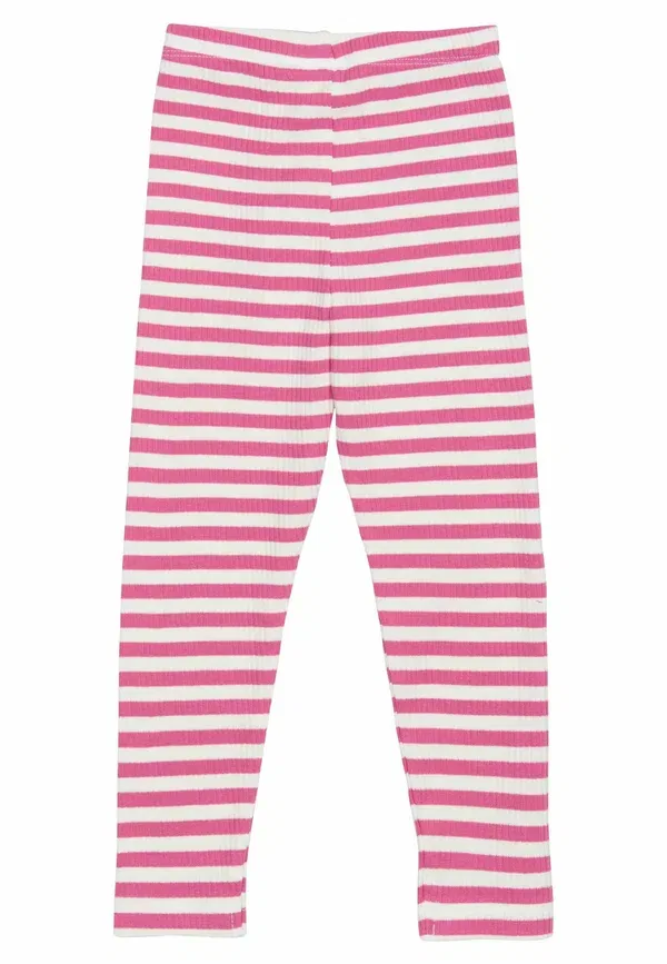 Леггинсы с узором в полоску Leggings - trousers The New Siblings, ibis rose striped — фото 2
