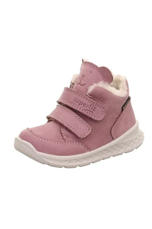 Детские ботинки для девочек без шнуровки Superfit, Pink — фото 4