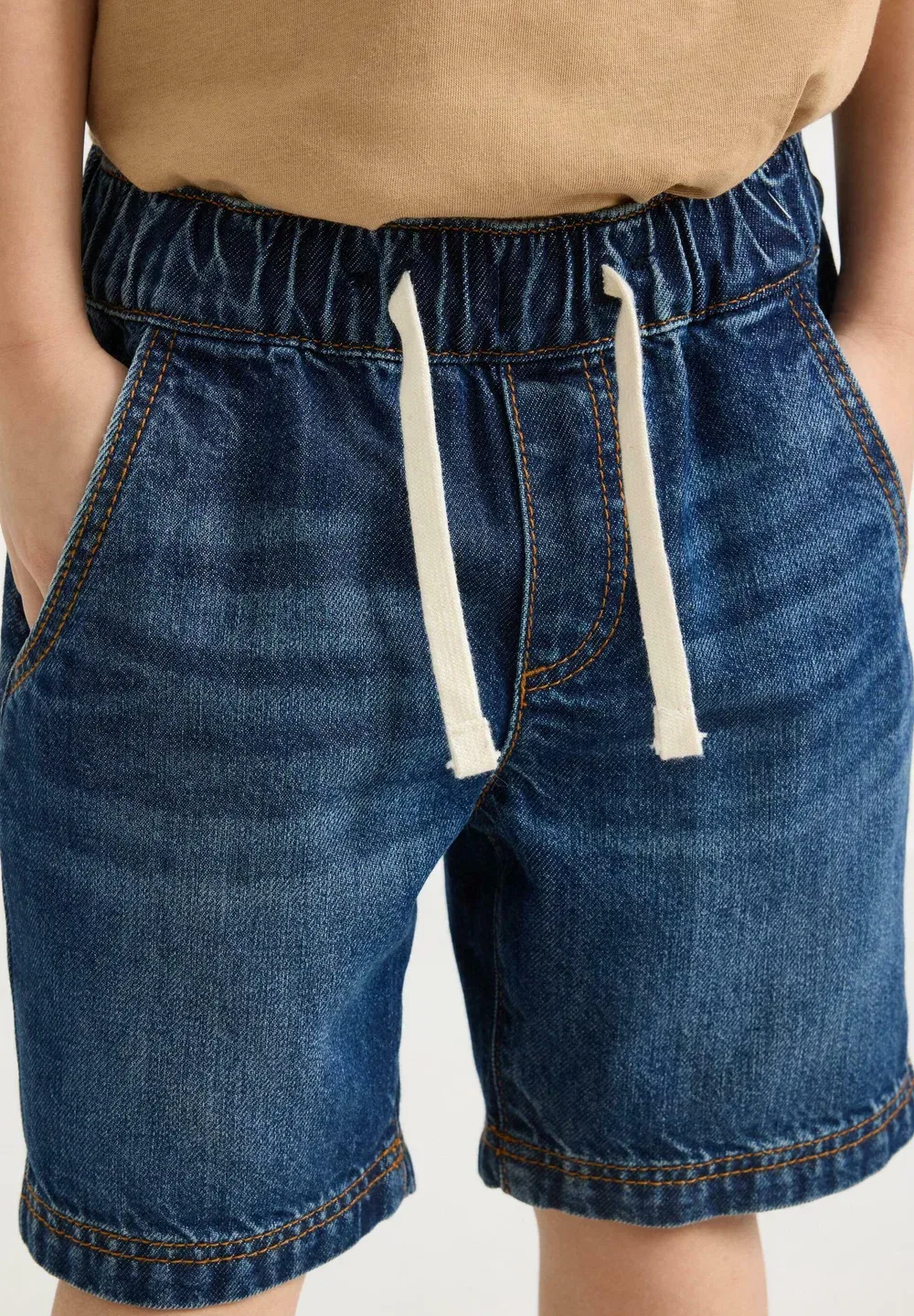 Джинсовые шорты Lindex, Dark Denim — фото 4