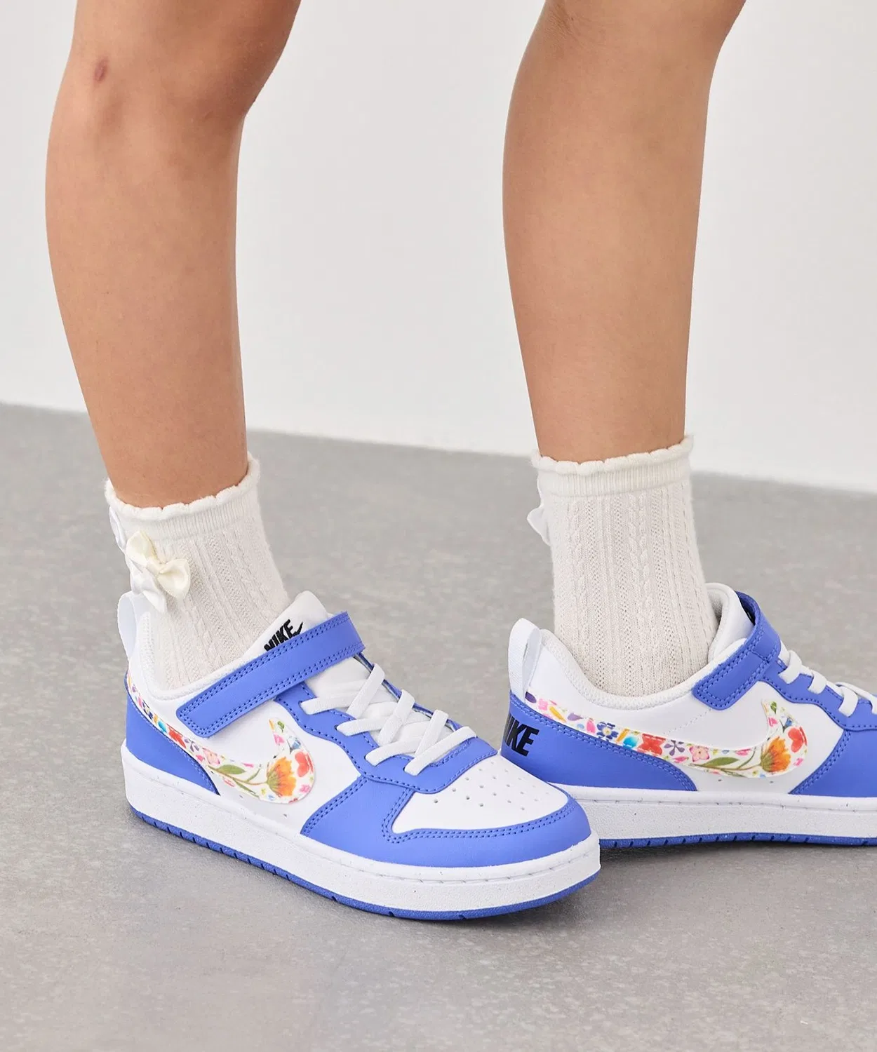 Детские кроссовки с низким верхом Court Borough Low PS NIKE, Ecru