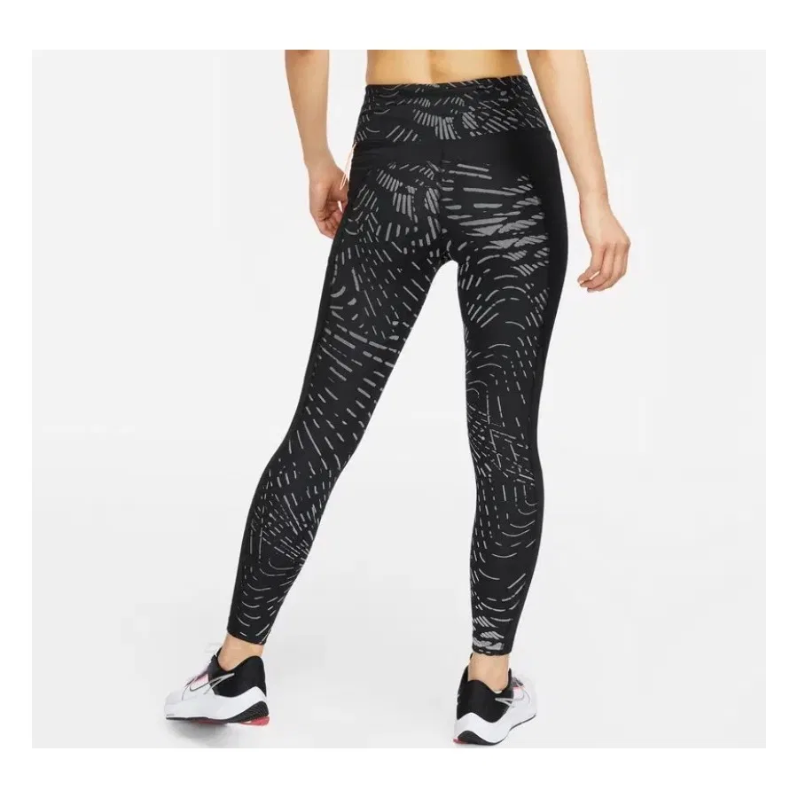 Спортивные леггинсы с принтом Nike Dri-Fit Run Division Fast, Черный — фото 4