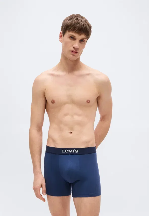 Комплект из 2 мужских боксерских трусов с логотипом Levi'S, темно-синий — фото 3