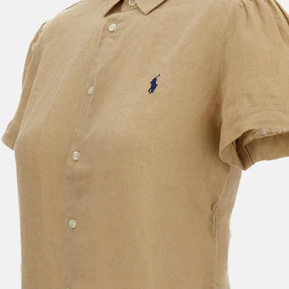 Рубашка Slim Fit Women's Polo Ralph Lauren, Brown — фото 4
