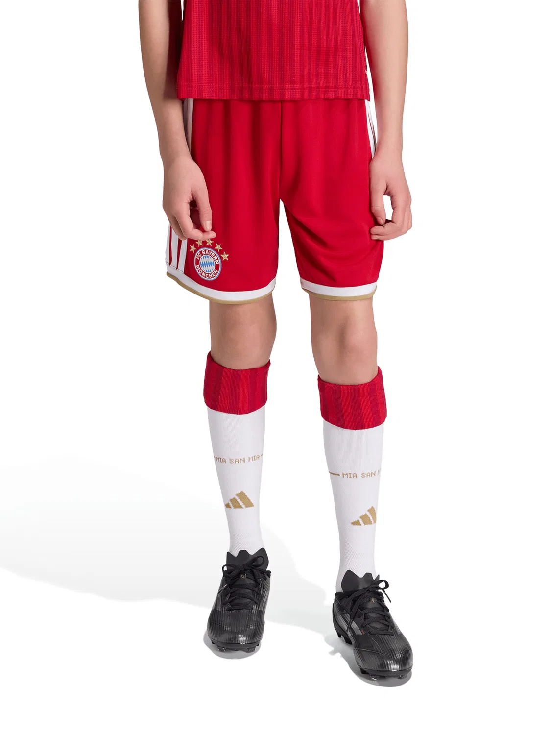 Спортивные шорты Adidas Performance Regular Workout Pants FC Bayern München Home 26/27 красного цвета — фото 2
