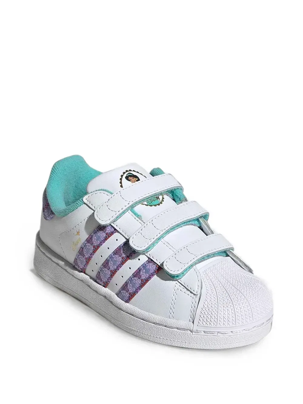 Кроссовки adidas Kids x Disney Princess Superstar с ремешками на липучках, белый