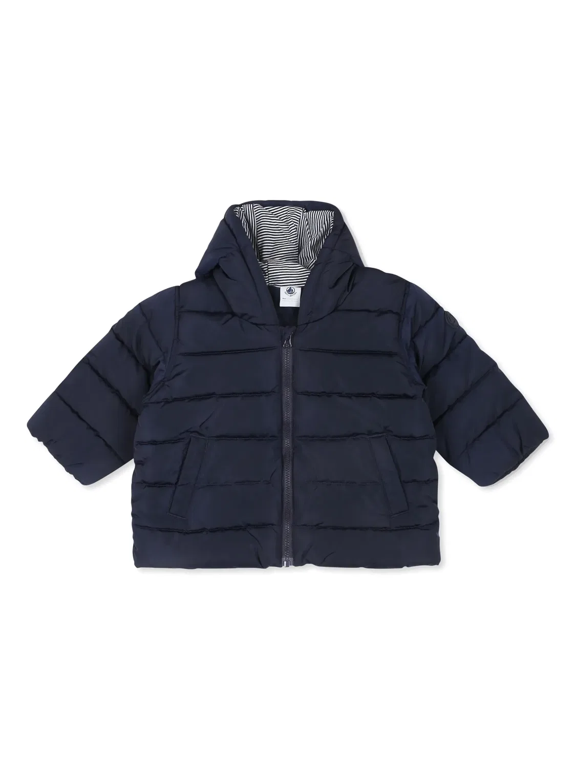 Утепленная куртка Petit Bateau, темно-синий