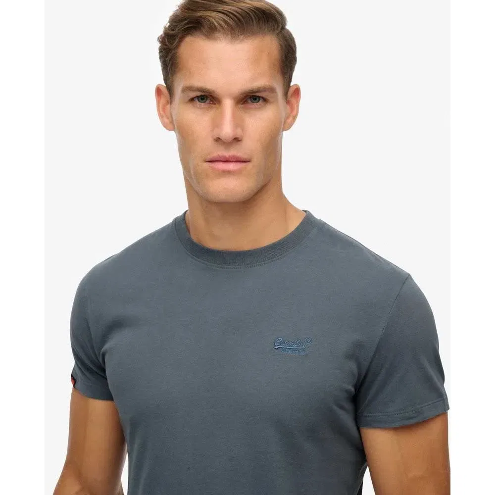 Футболка с коротким рукавом с вышивкой Vintage Logo Superdry, серый — фото 3