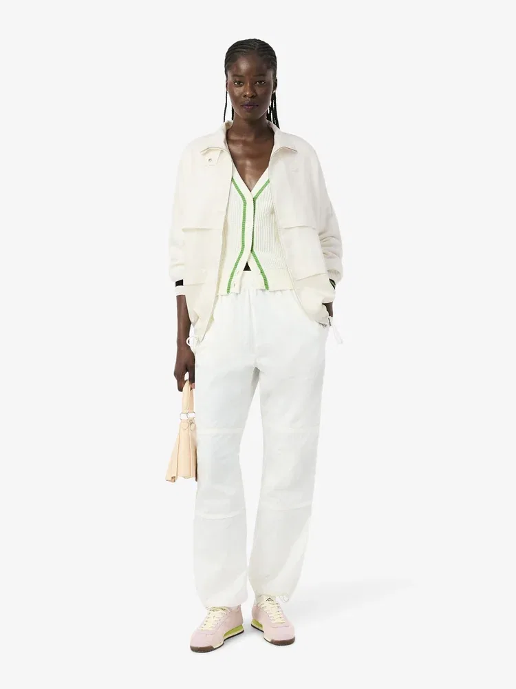 Куртка LACOSTE из смесового льна, White — фото 4