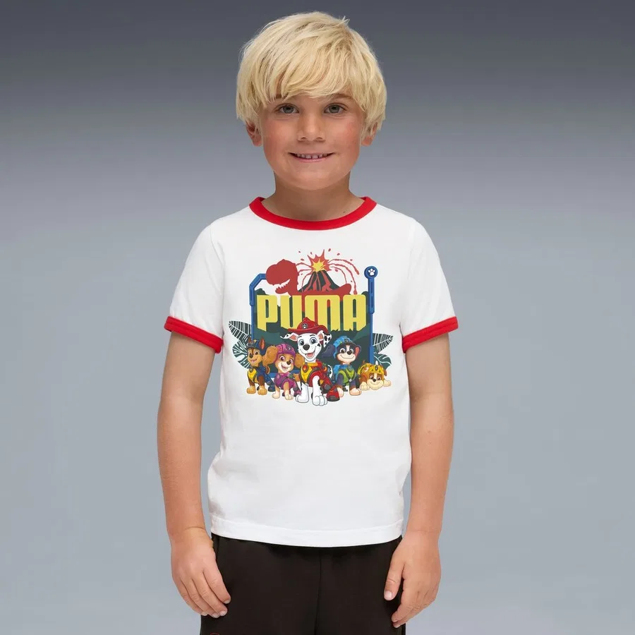 Детская футболка с принтом Puma x Paw Patrol, Puma, Белый