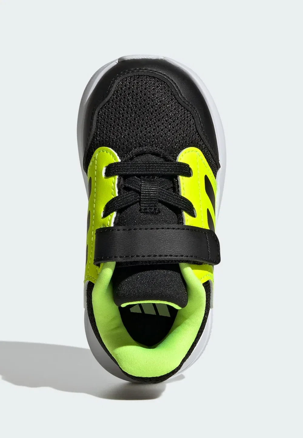 Tensaur run 3.0 унисекс - кроссовки для бега по шоссе Adidas Performance, Core Black Core Black Lucid Lemon — фото 3