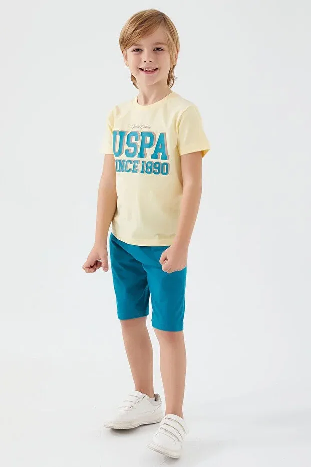 Детский комплект шорт для мальчиков U.S. Polo Assn., Lemon Flower — фото 3