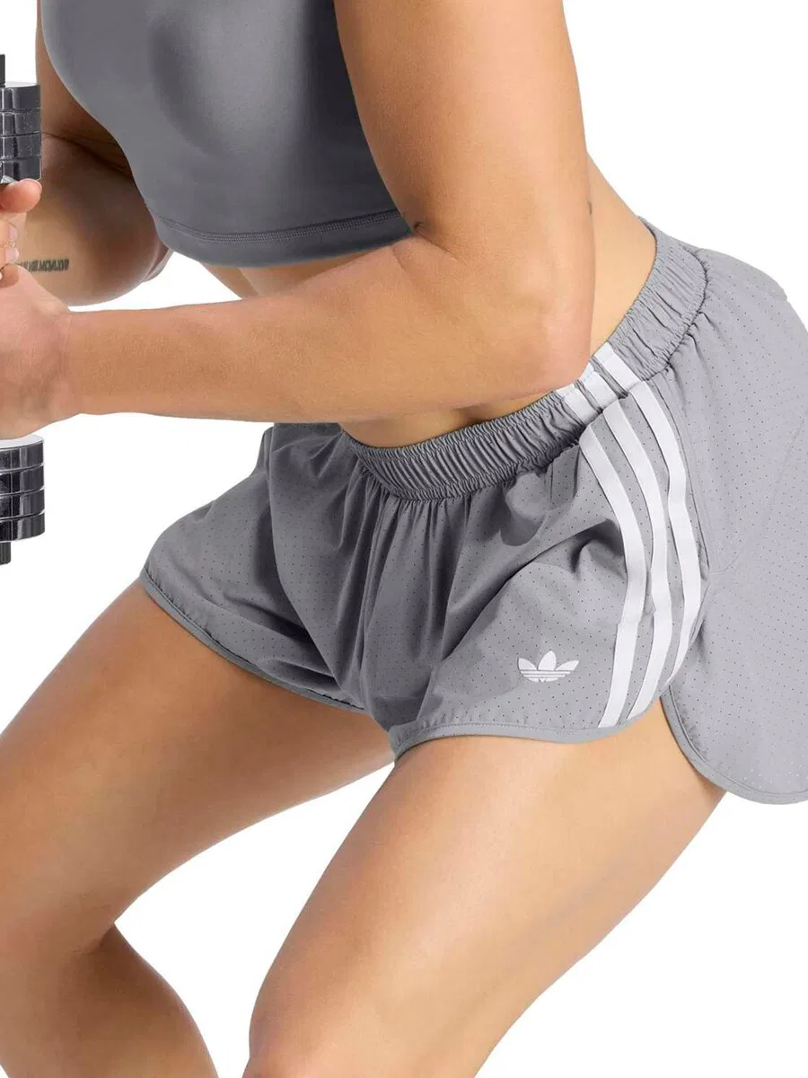 Спортивные брюки ADIDAS PERFORMANCE свободного кроя серого цвета — фото 4