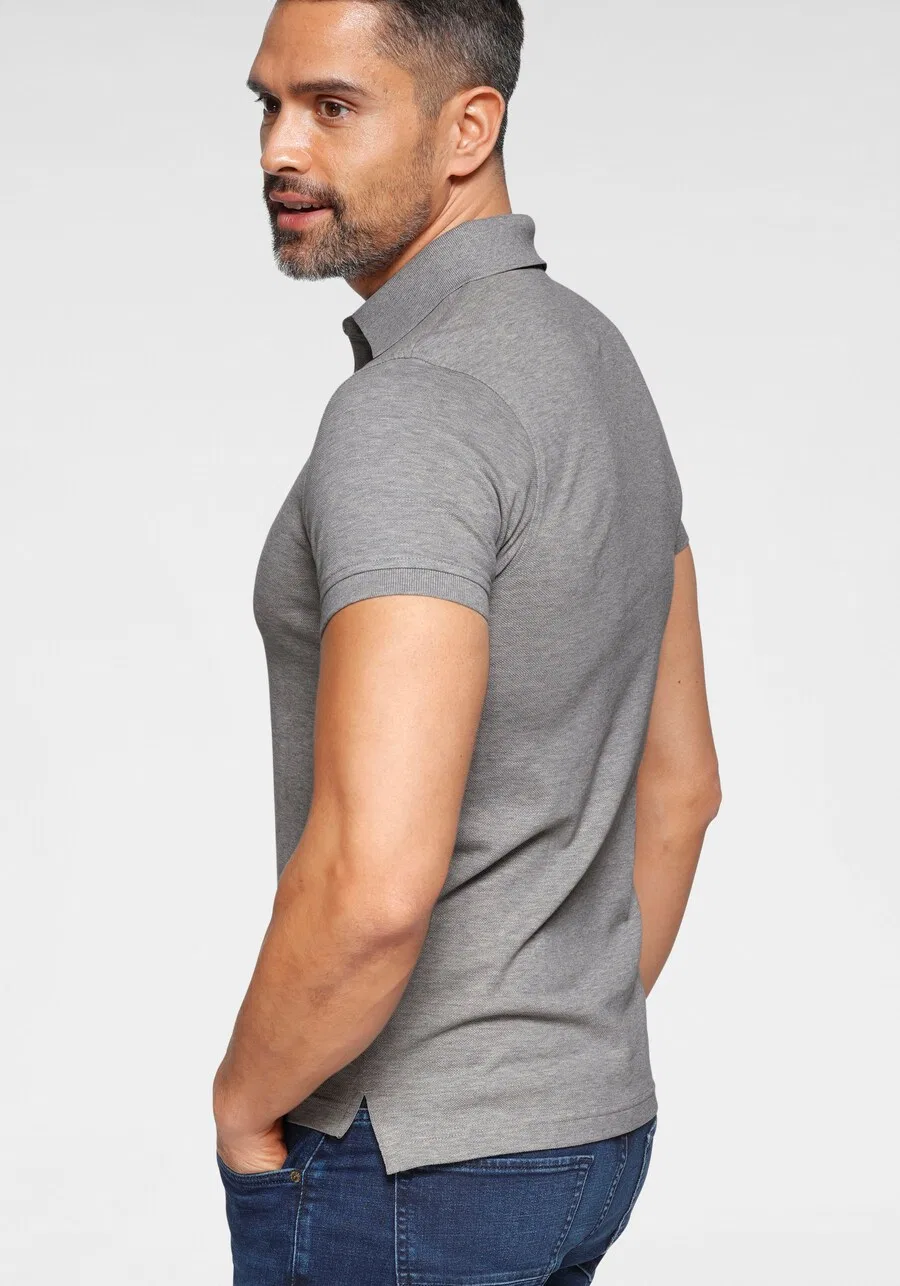 Рубашка TOMMY HILFIGER '1985 Slim Fit' серого цвета с пятнистым рисунком — фото 4
