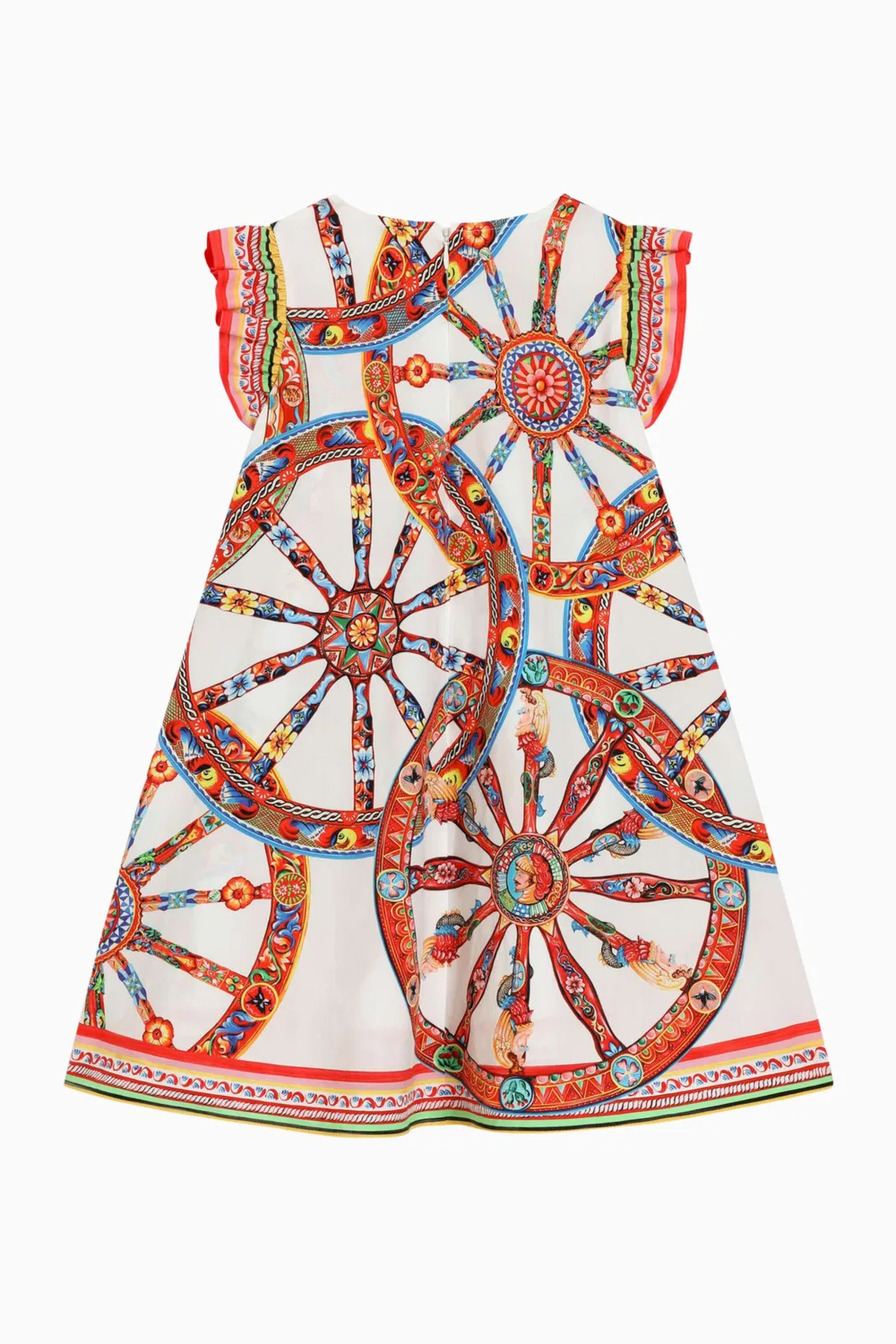 Платье с принтом колеса обозрения из хлопкового поплина Dolce & Gabbana — фото 2