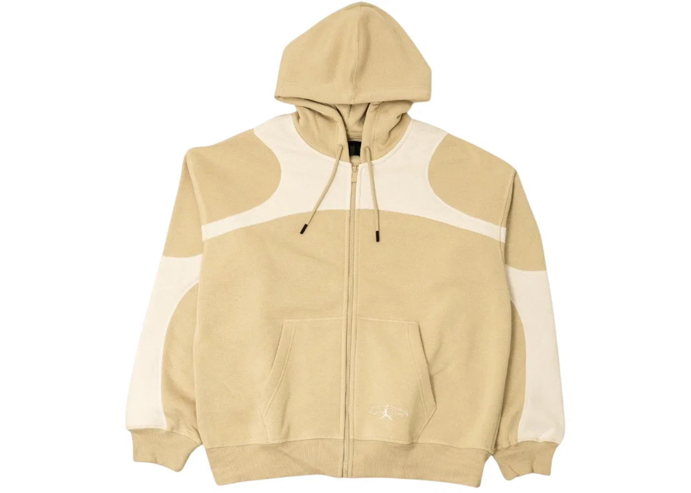 Мужская худи оверсайз с принтом Jordan Y2K Oversized Stretch Full-Zip Hoodie, Rattan/Phantom/Phantom