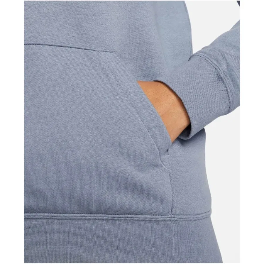 Женский худи с капюшоном из флиса Nike Sportswear Essential, Синий — фото 4