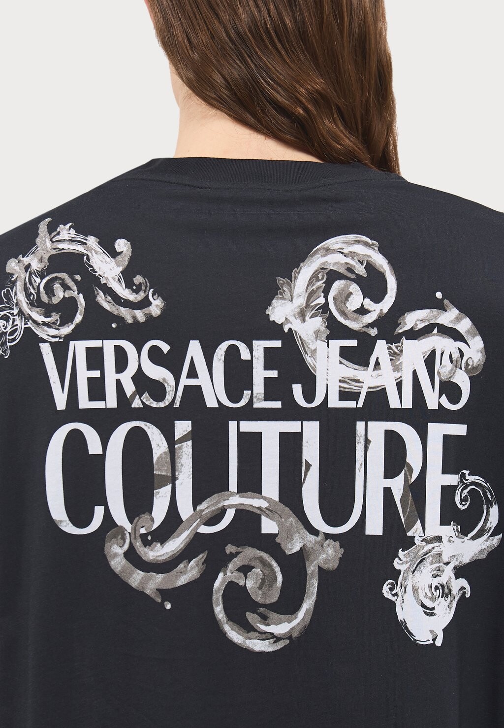 

Футболка с длинным рукавом PANEL BAROQUE Versace, черный