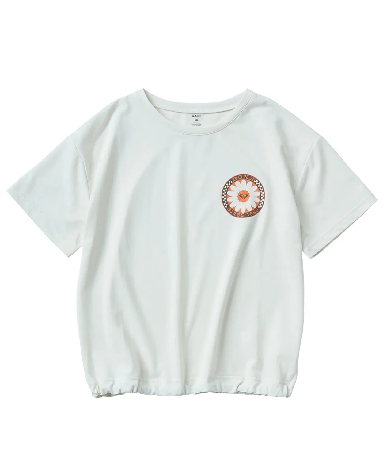 Детская рашгард Roxy MINI WILD FLOWER с защитой от солнца, белый