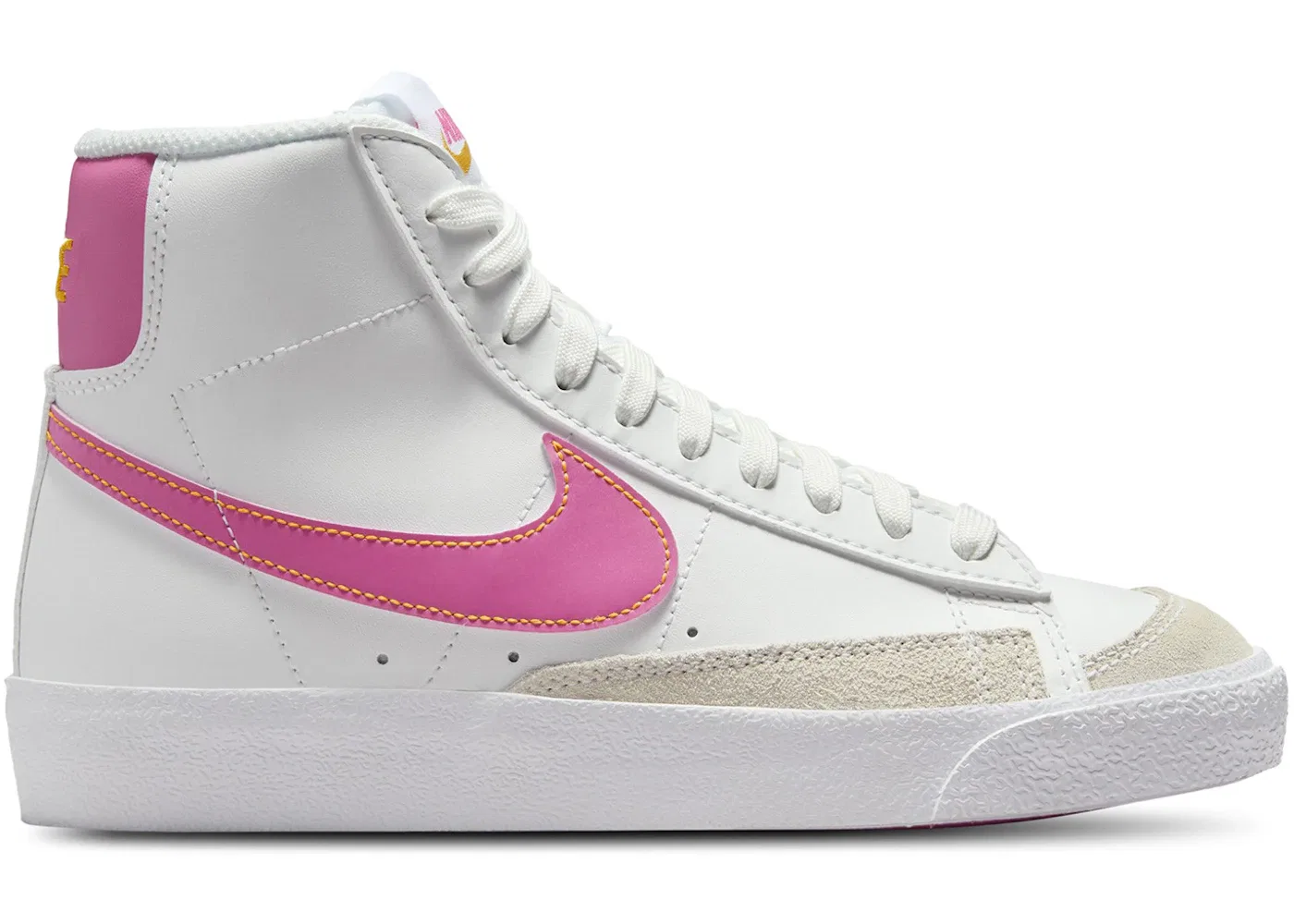Детские кроссовки Lifestyle Nike Blazer Mid 77, Summit White/University Gold/White/Pinksicle