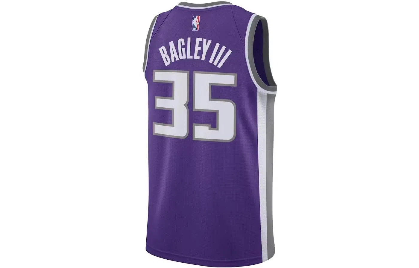 Джерси баскетбольное с принтом Sacramento Kings Marvin Bagley III 35 Nike, фиолетовый — фото 2