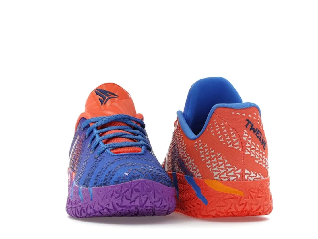 Детские баскетбольные кроссовки с асимметричным дизайном Nike Ja 3 Zero Gravity GS, Blue Crystal/Metallic Silver/Turf Orange/Midnight Navy/Sundial/Bright Violet — фото 2