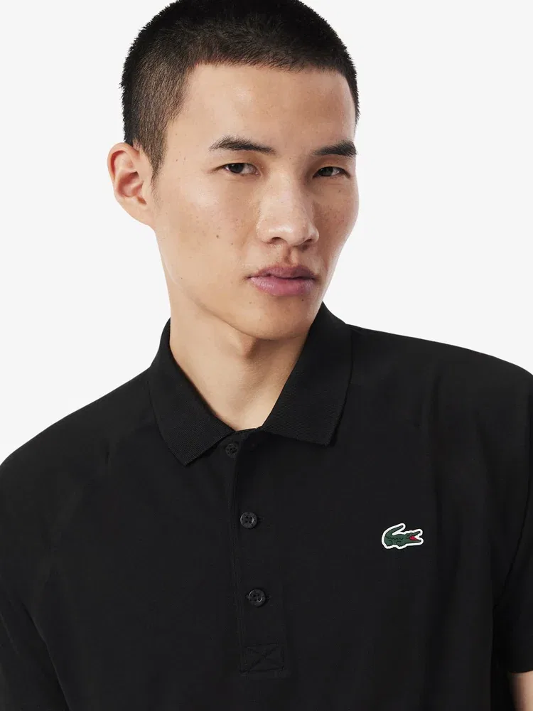 Футболка поло реглан LACOSTE, Black — фото 2