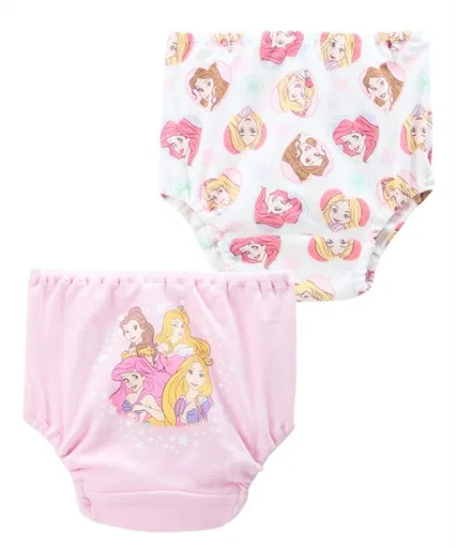 Детские трусы для девочек с принтом Disney, комплект из 2 штук QUNTSTYLE, Pink