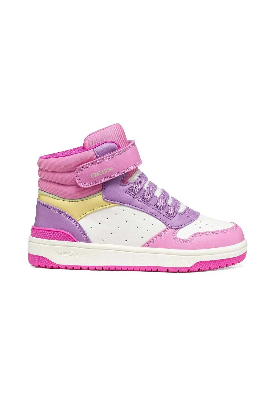 J washiba girl - детские туфельки Geox, Dark Pink Multicolor