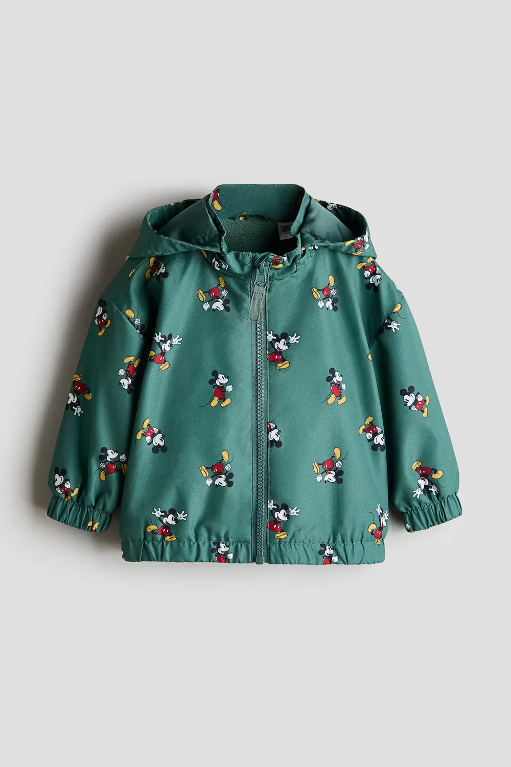 Куртка с флисовой подкладкой H&M, Grün/Micky Maus
