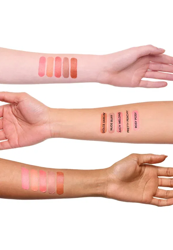 Бальзам для лица, глаз и губ Nudies all over face matte lux blush Nudestix, Pretty Peachy 7 г, цвет pretty peachy — фото 4