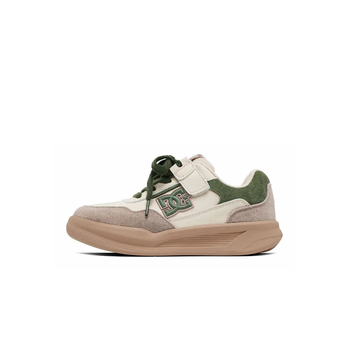 Детские кеды для скейтбординга с эффектом нубука DCSHOES, Tundra Green