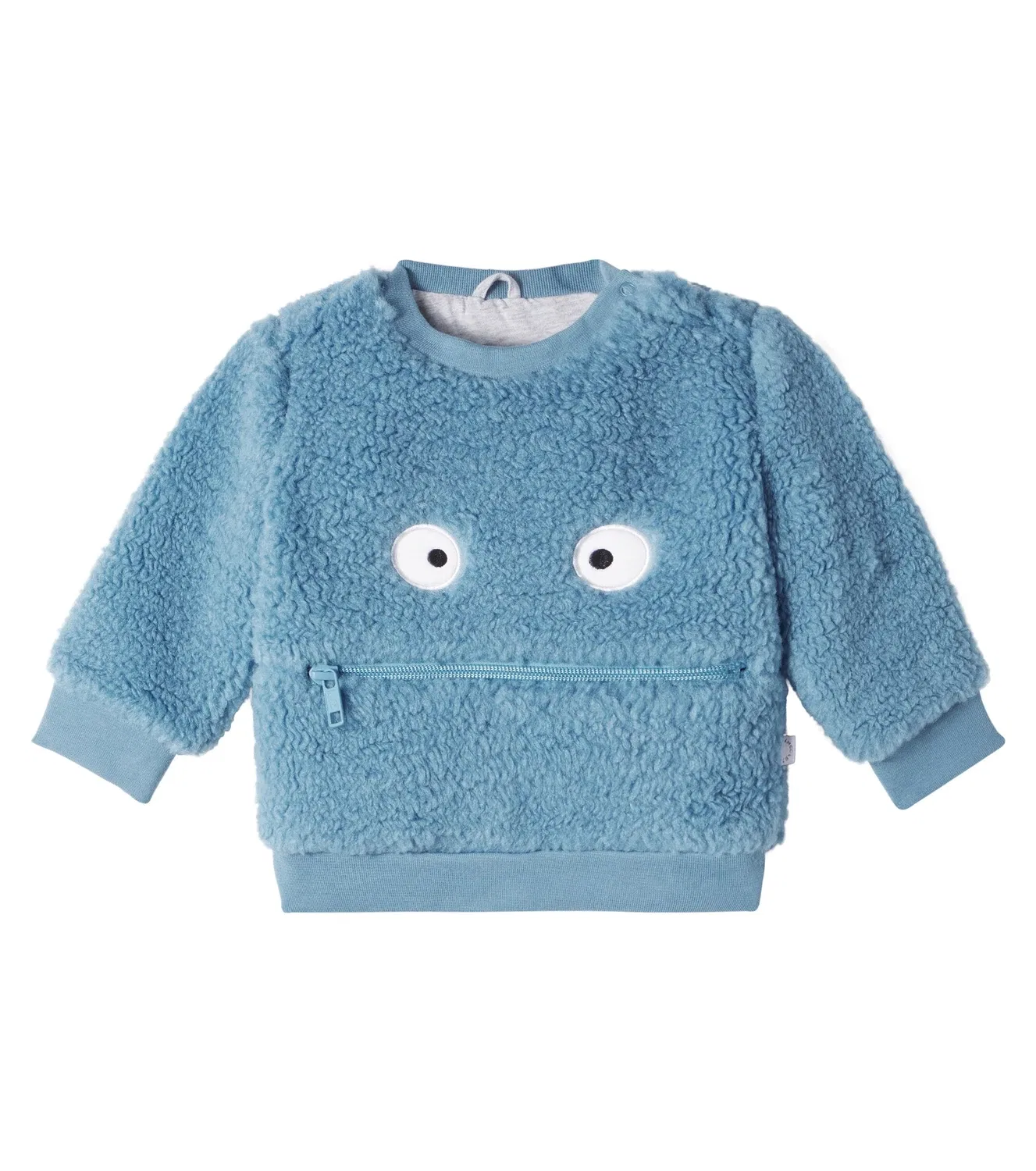 Детская толстовка из флиса с мишкой Stella Mccartney Kids, синий