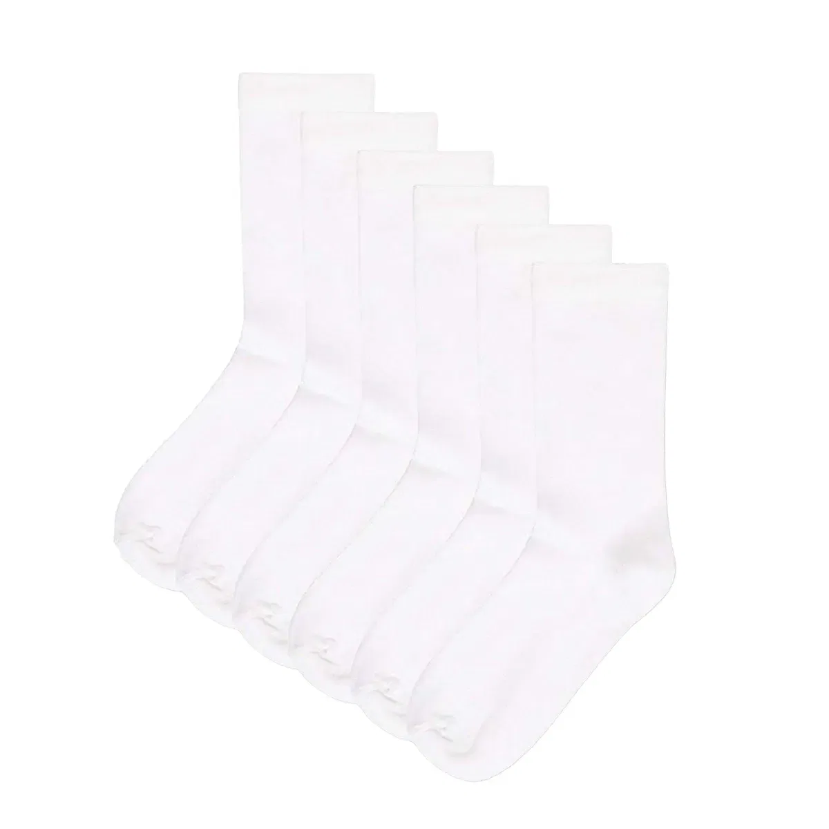 Носки хлопковые школьные Soxy, White