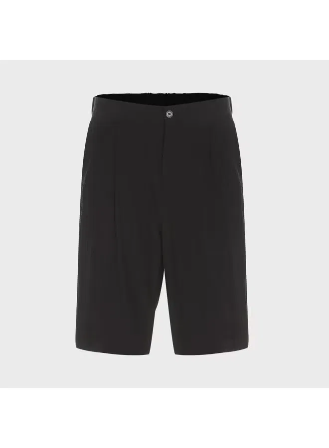 Шорты-бермуды текстурированные Zara, черный — фото 2