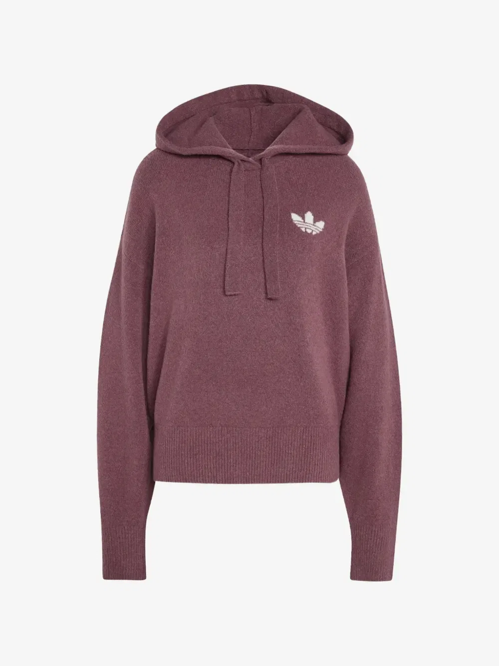 Вязаное худи Essentials adidas, фиолетовый